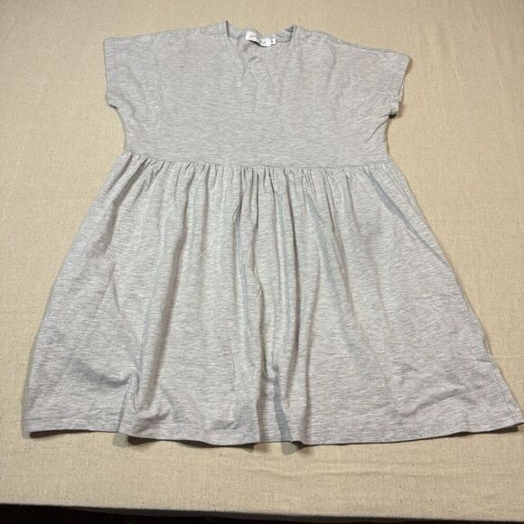 Petal + Pup sz Small Gray Dress Waist T Shirt Midi Dress With Pockets - Picture 1 of 6